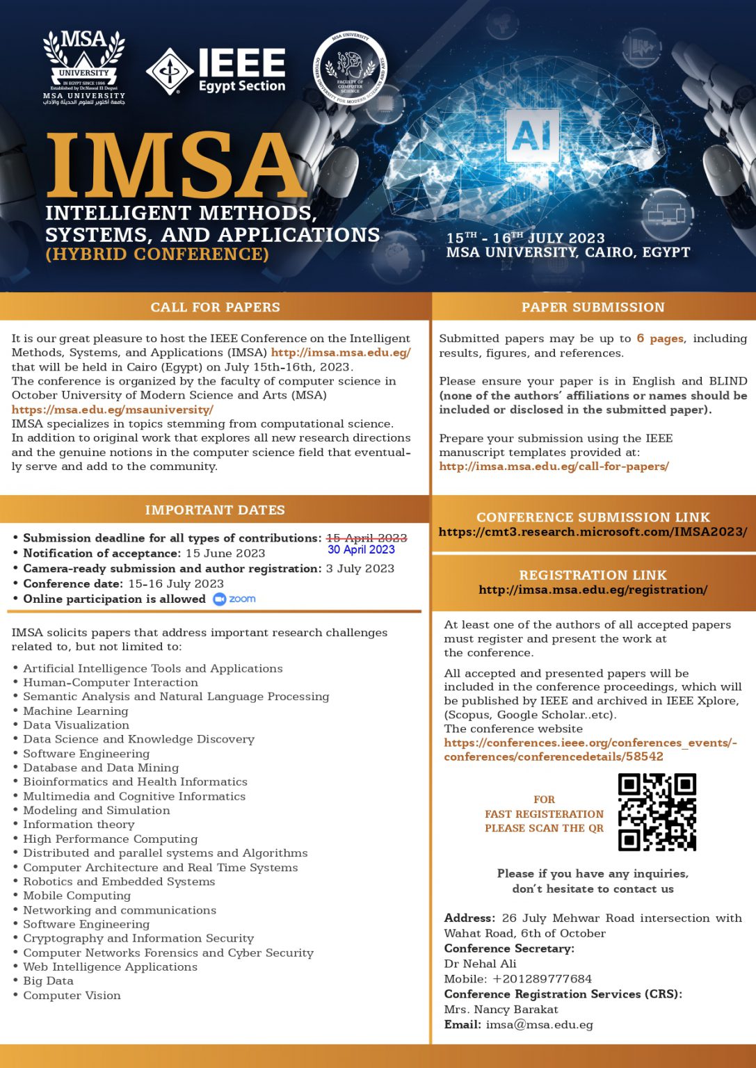 IMSA Conference 1516 July 2023